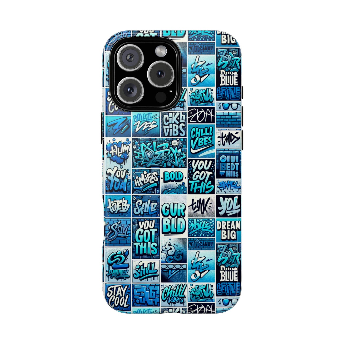 vibrant blue 3d wrap protective phone case featuring retro alphabet design for stylish smartphone protection compatible with iphone 13, 14, 15 & 16 – all models including pro, pro max & plus