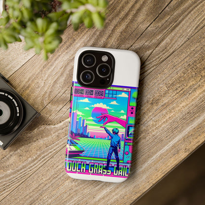 Touch Grass Daily 3D Wrap Protective Phone Case for Smartphones, Durable Shock Absorption, UV Protected, Unique Anime Design, Fun Gift for Tech Enthusiasts