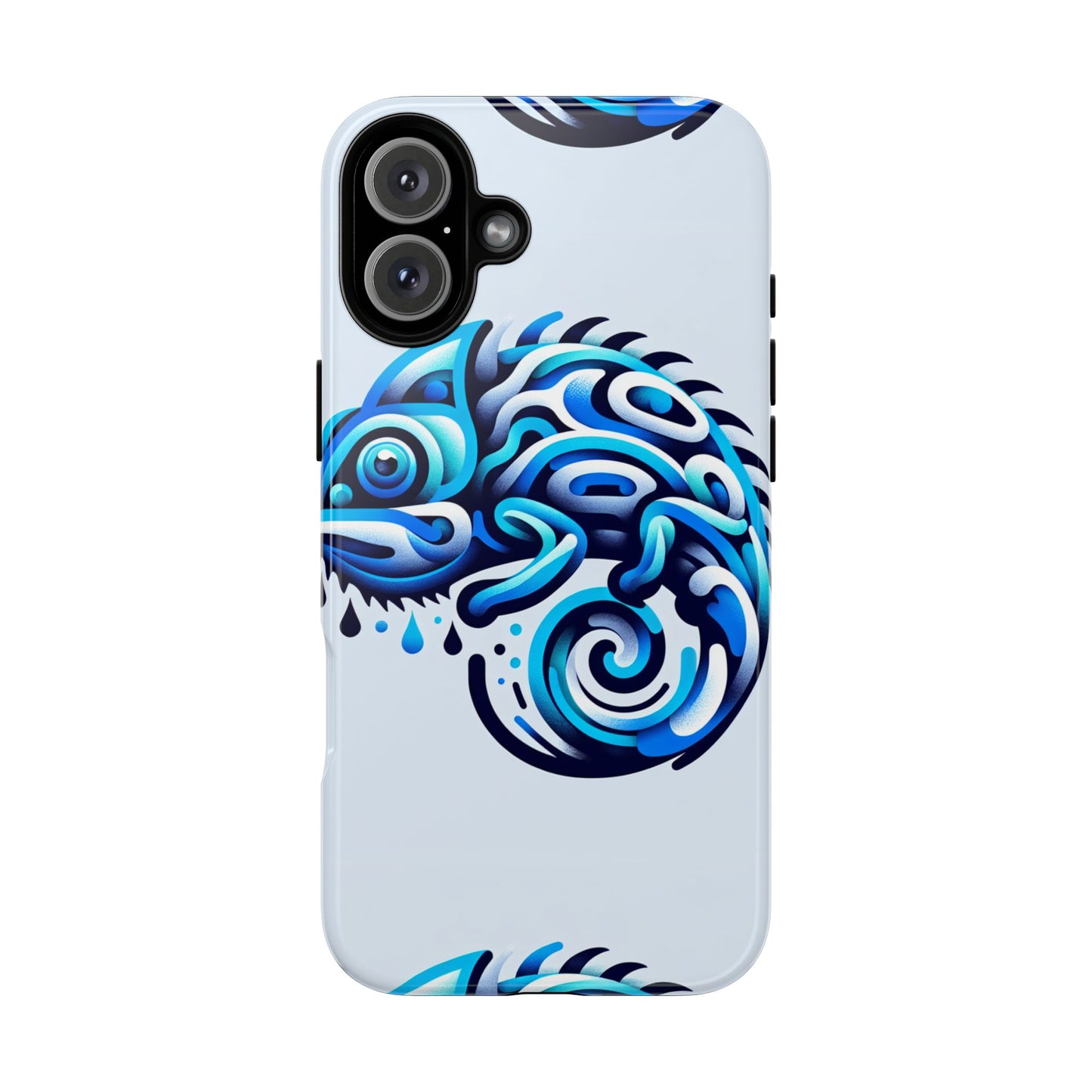 blue animal create 5 phone case with vibrant 3d wrap design, shock absorption, uv protection, for stylish and durable smartphone protection