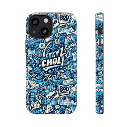 Blue Pattern Image 19 Mobile Phone Case for Kids and Teens Shockproof Protective Cover with 3D Wrap Design and UV Protection