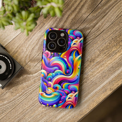 Pattern Image 4 Vibrant Shockproof Phone Case for Anime and Comic Fans - Colourful Abstract Design Compatible with iPhone 13, 14, 15 & 16 – all models including Pro, Pro Max & Plus