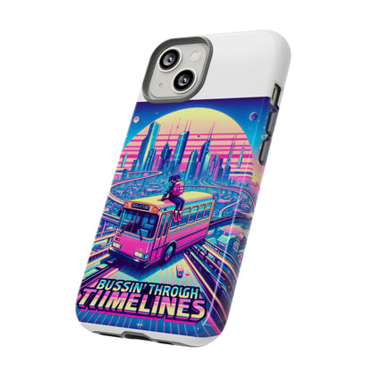 Bussin Through Timelines Protective Phone Case for Anime Lovers, Durable 3D Wrap Design, Shock Absorbent TPU Silicone, UV Protected, Stylish Accessory for Smartphones