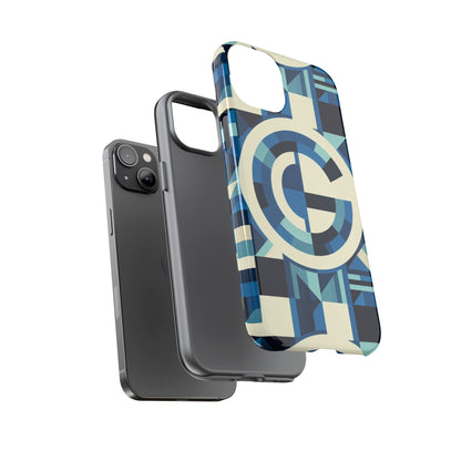 Letter Blue Alphabet G Phone Case with 3D Wrap and Shock Absorption for Kids and Teens Stylish Protective Cover for Smartphones