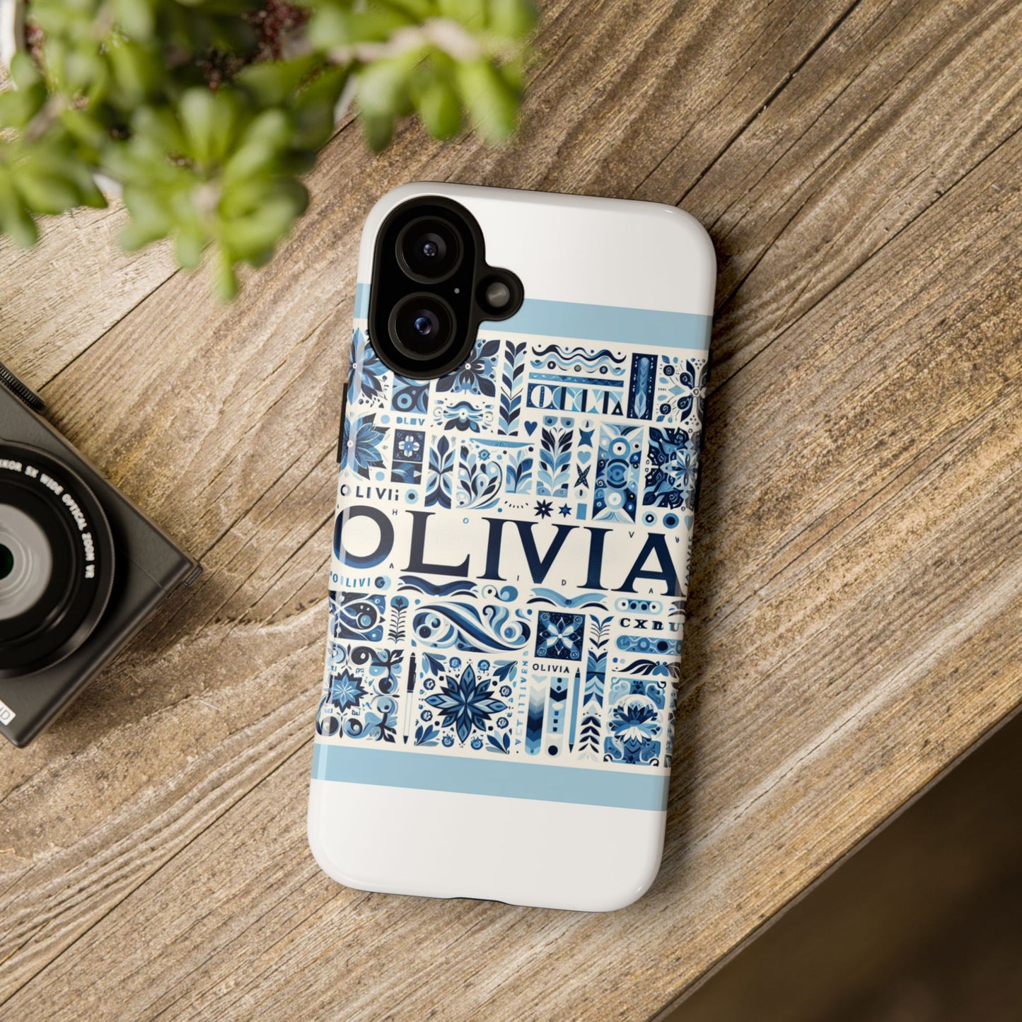 vibrant 3d wrap protective phone case in blue floral design for stylish protection compatible with iphone 13, 14, 15 & 16 – all models including pro, pro max & plus