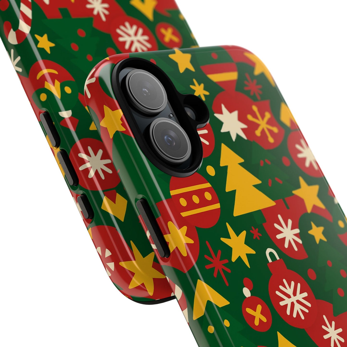 vibrant christmas phone case with festive 3d wrap design – colourful holiday protective cover compatible with iphone 13, 14, 15 & 16 – all models including pro, pro max & plus