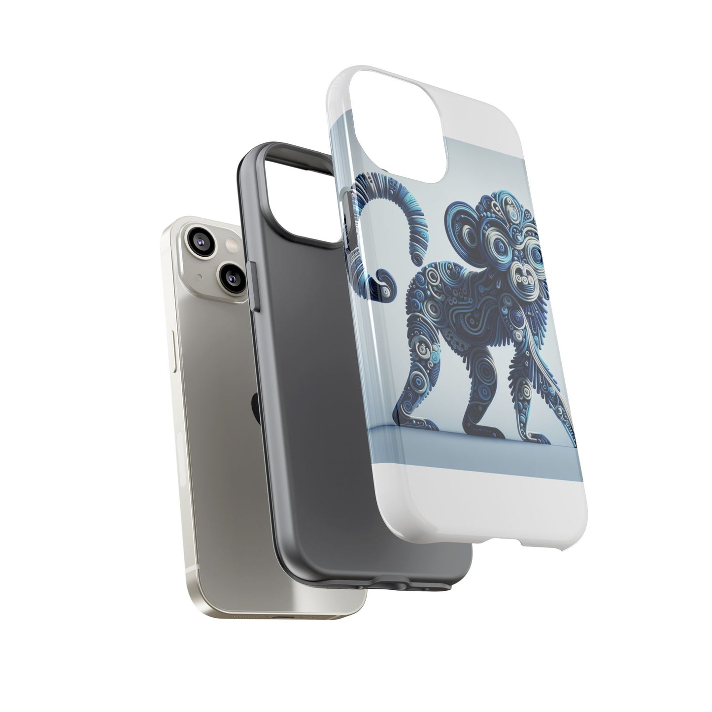 vibrant 3d wrap protective phone case with unique monkey design – stylish accessory for men and women compatible with iphone 13, 14, 15 & 16 – all models including pro, pro max & plus