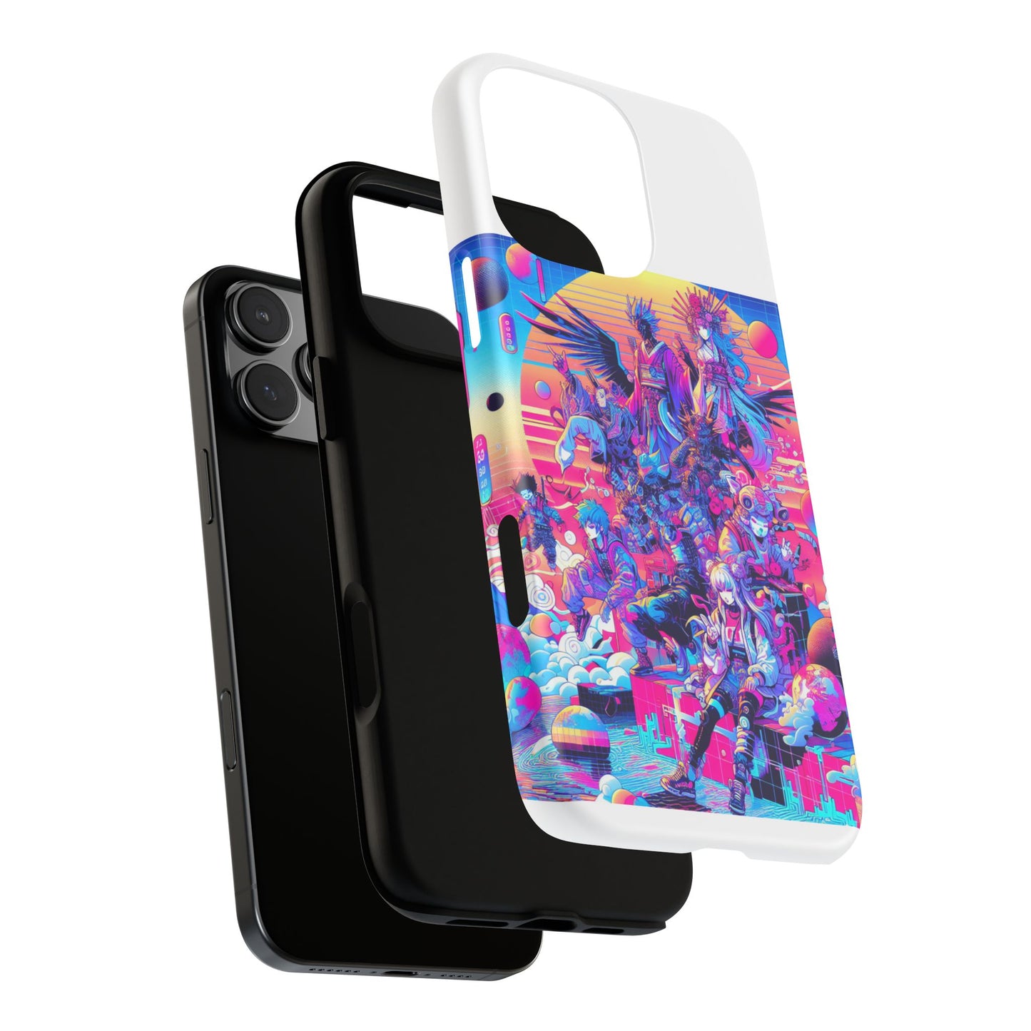 zero npc energy vibrant 3d protective phone case for anime lovers
