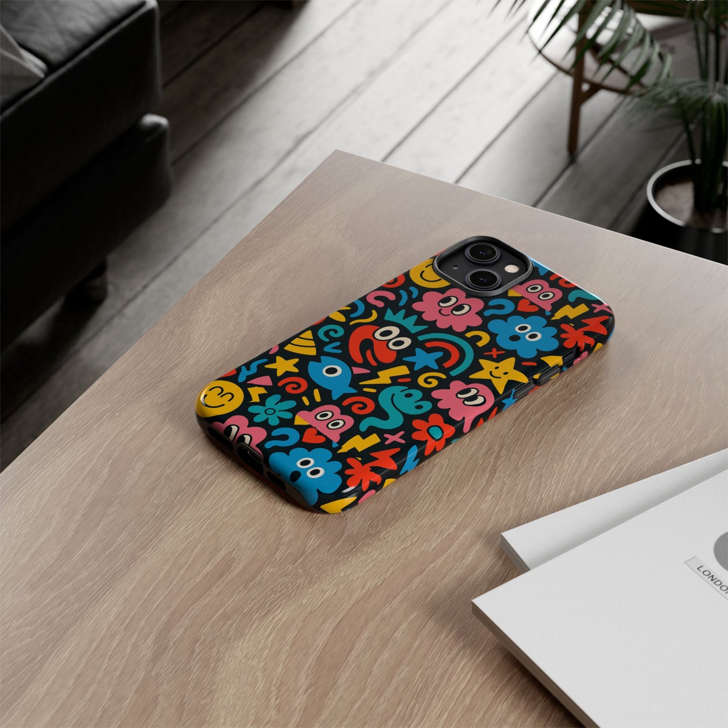 vibrant cartoon protective phone case with 3d wrap design for creative expression – compatible with iphone 13, 14, 15 & 16 – all models including pro, pro max & plus