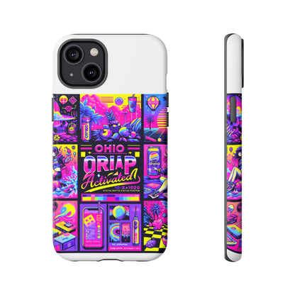 Ohio Drip Activated Protective Phone Case with 3D Wrap Design, UV Protection, Durable TPU Silicone Liner, Ideal Gift for Tech Enthusiasts and Anime Lovers