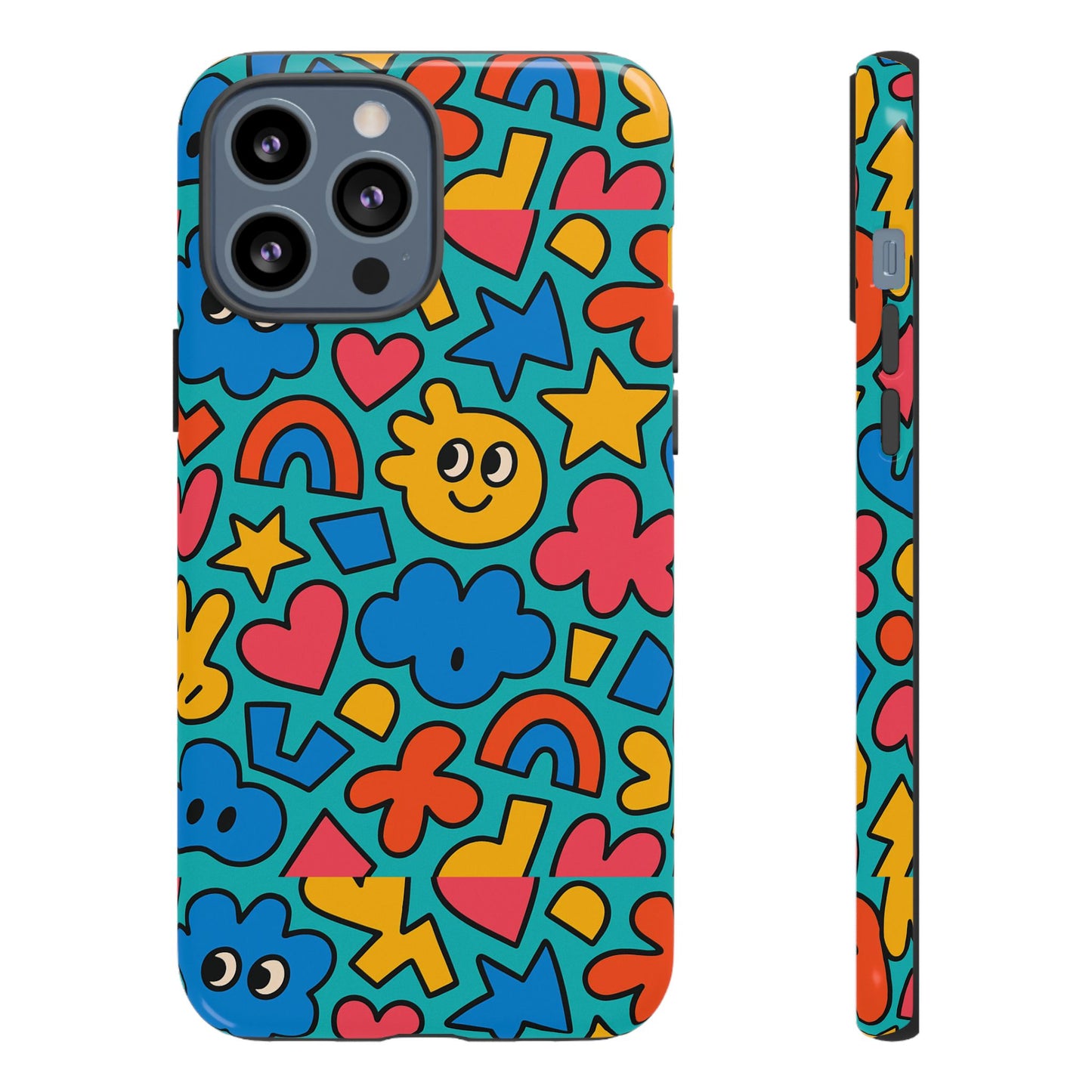 vibrant cartoon 3d wrap protective phone case with fun playful design for smartphone lovers compatible with iphone 13, 14, 15 & 16 – all models including pro, pro max & plus