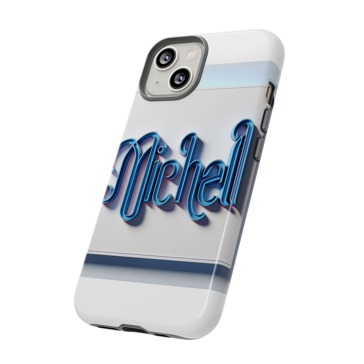 vibrant 3d glossy phone case in retro blue design stylish protection accessory compatible with iphone 13, 14, 15 & 16 – all models including pro, pro max & plus