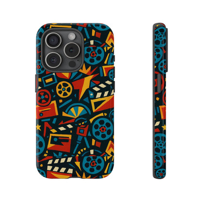 Vibrant Retro Movie-Inspired Protective Phone Case with 3D Design for Stylish Protection Compatible with iPhone 13, 14, 15 & 16 – All Models Including Pro, Pro Max & Plus