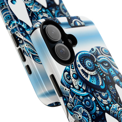 Blue Animal Create 4 3D Wrap Protective Phone Case for Smartphones with Vibrant Anime and Comic Inspired Design Durable Shock Absorption and UV Protection