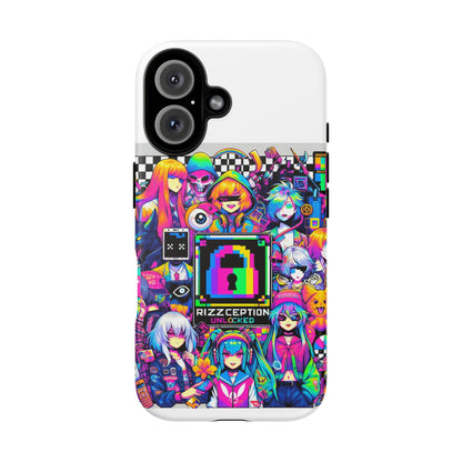 Rizzception Unlocked 3D Wrap Protective Phone Case for Anime Lovers, Durable Silicone Liner, UV Protected, Stylish Accessories for Smartphones