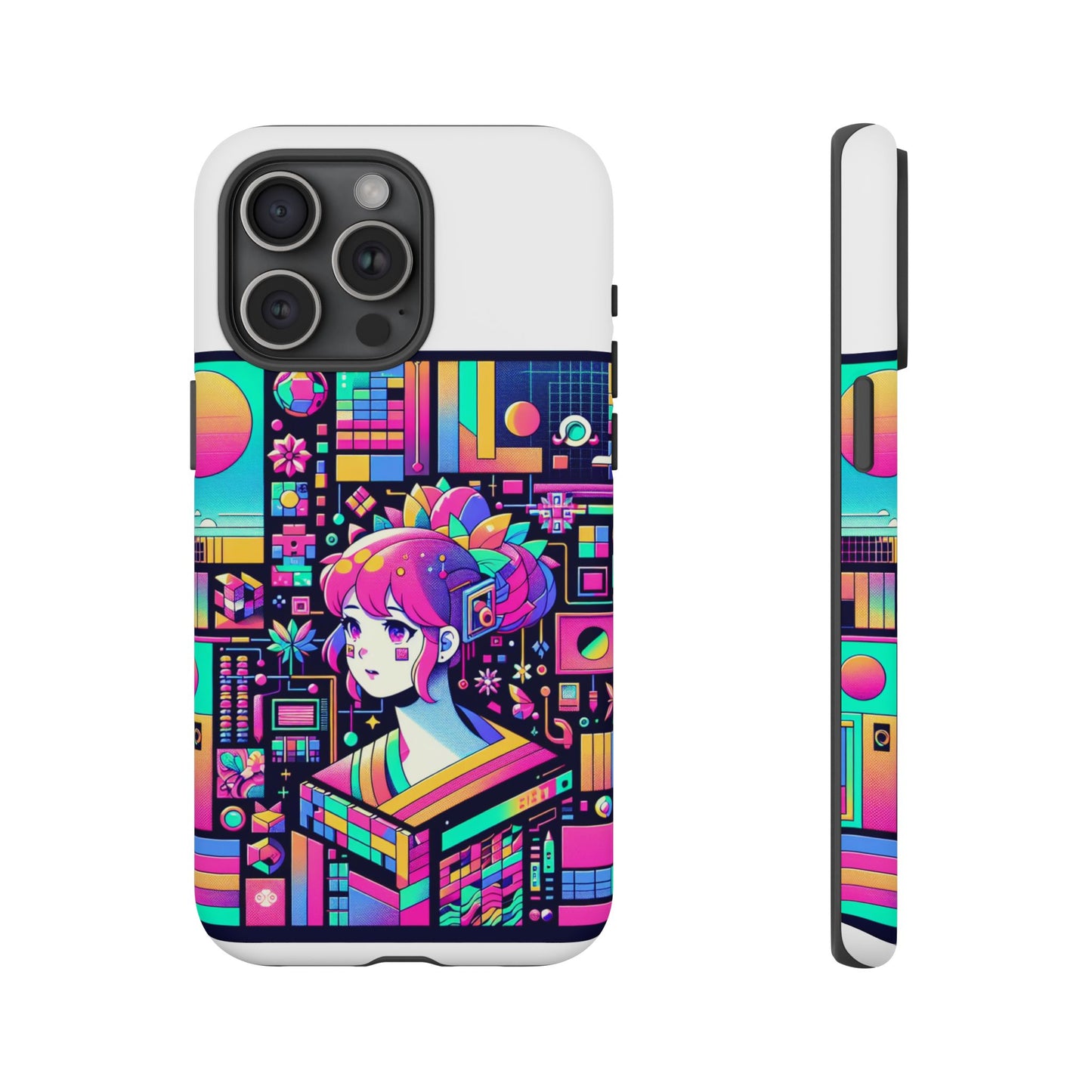 ratio d irl protective phone case with 3d wrap design, uv protected, durable tpu silicone, shock absorbent, ideal for anime and comic culture fans