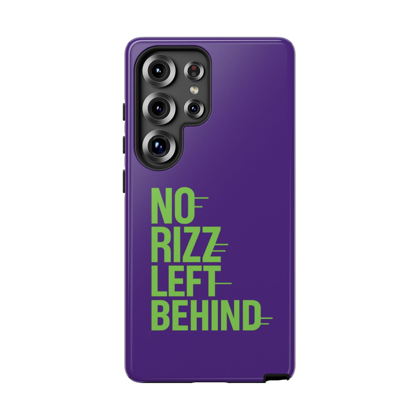 tough phone case - no rizz left behind - durable, stylish protection for active lifestyles - impact-resistant, dual layer, shock-absorbing tpu - perfect gift for tech lovers