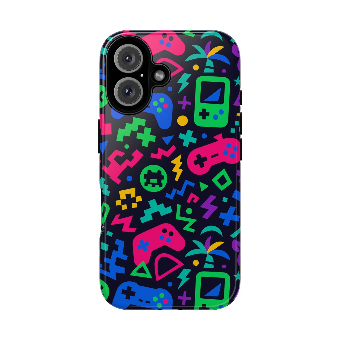 vibrant 3d gaming design protective phone case for creative expression and stylish protection, compatible with iphone 13, 14, 15 & 16 – all models including pro, pro max & plus
