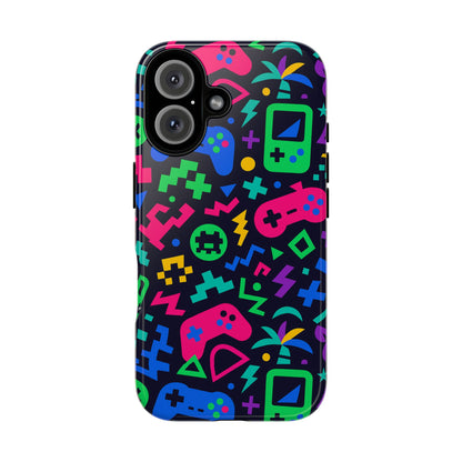 Vibrant 3D Gaming Design Protective Phone Case for Creative Expression and Stylish Protection, Compatible with iPhone 13, 14, 15 & 16 – all models including Pro, Pro Max & Plus