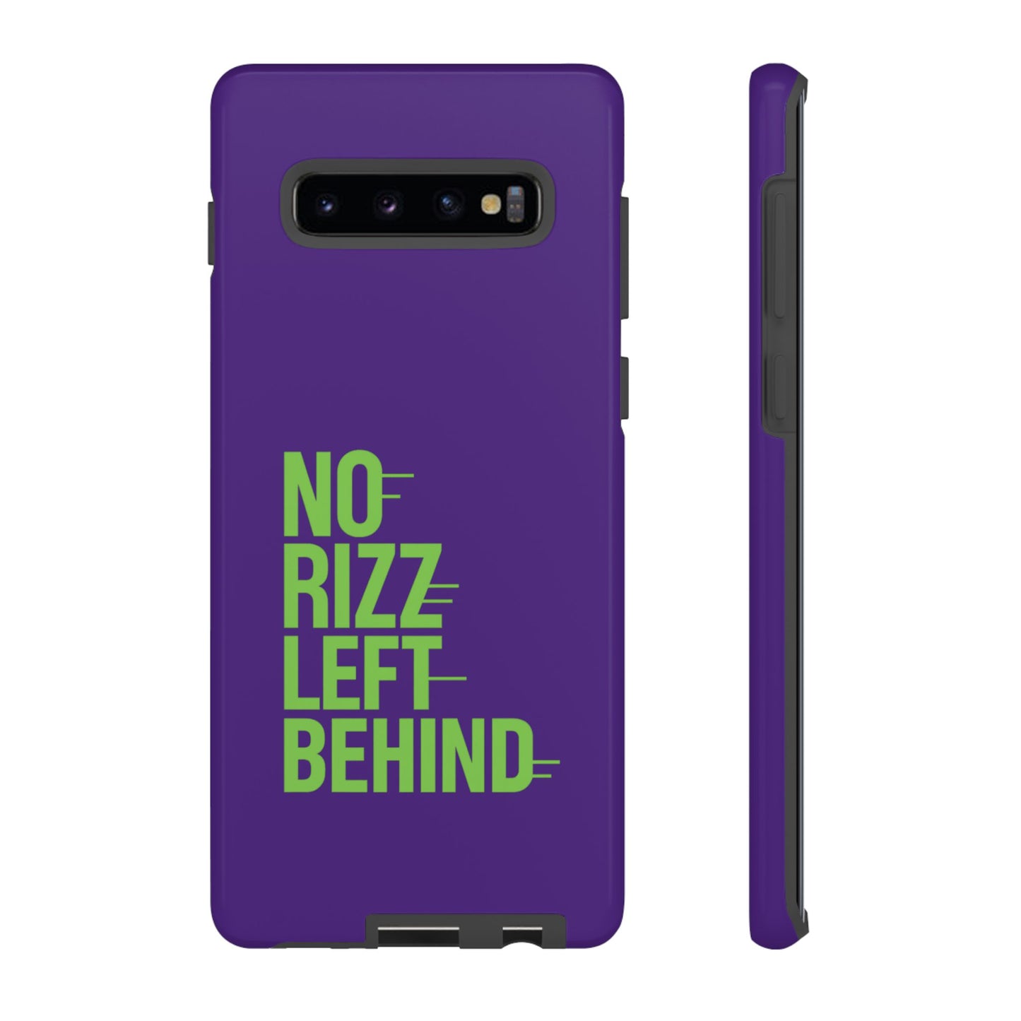tough phone case - no rizz left behind - durable, stylish protection for active lifestyles - impact-resistant, dual layer, shock-absorbing tpu - perfect gift for tech lovers