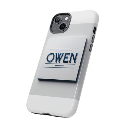 Personalised 3D Wrap Protective Phone Case in Elegant White and Blue Design for Stylish Protection Compatible with iPhone 13, 14, 15 & 16 – All Models Including Pro, Pro Max & Plus