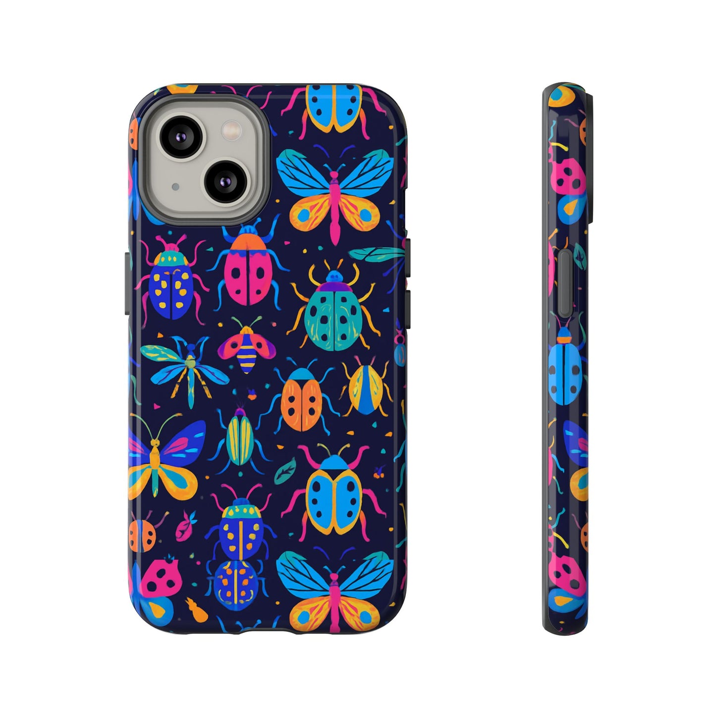 vibrant 3d insect design phone case for stylish protection and unique aesthetic compatible with iphone 13, 14, 15 & 16 – all models including pro, pro max & plus