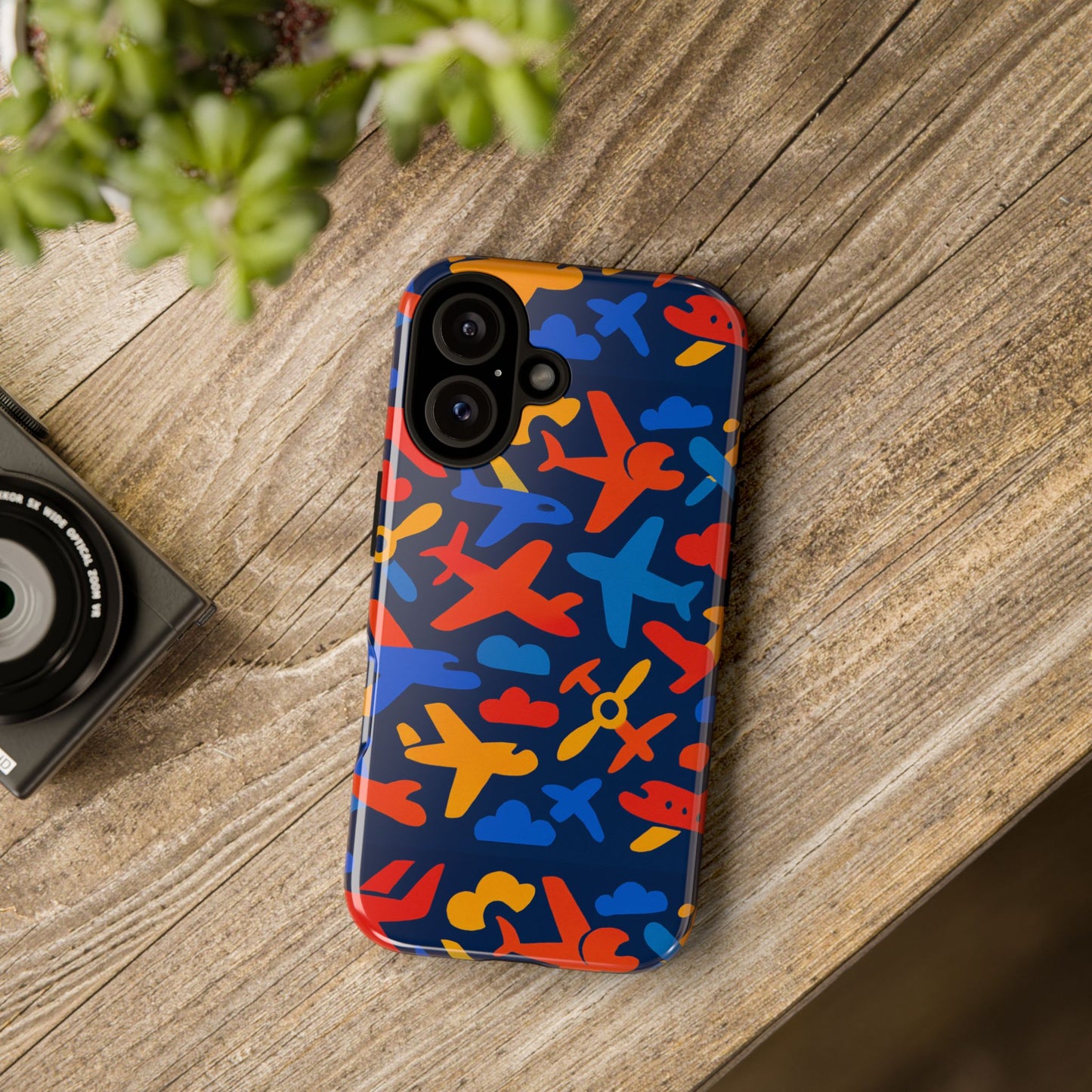 vibrant 3d wrap protective phone case with colourful aviation design for stylish protection compatible with iphone 13, 14, 15 & 16 – all models including pro, pro max & plus