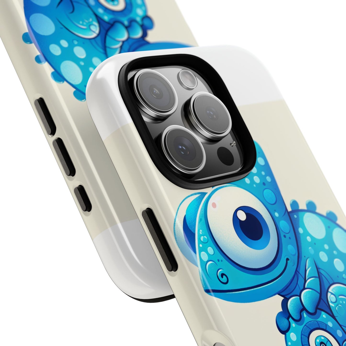 vibrant 3d cartoon chameleon phone case for adults and teens stylish protection compatible with iphone 13, 14, 15 & 16 – all models including pro, pro max & plus