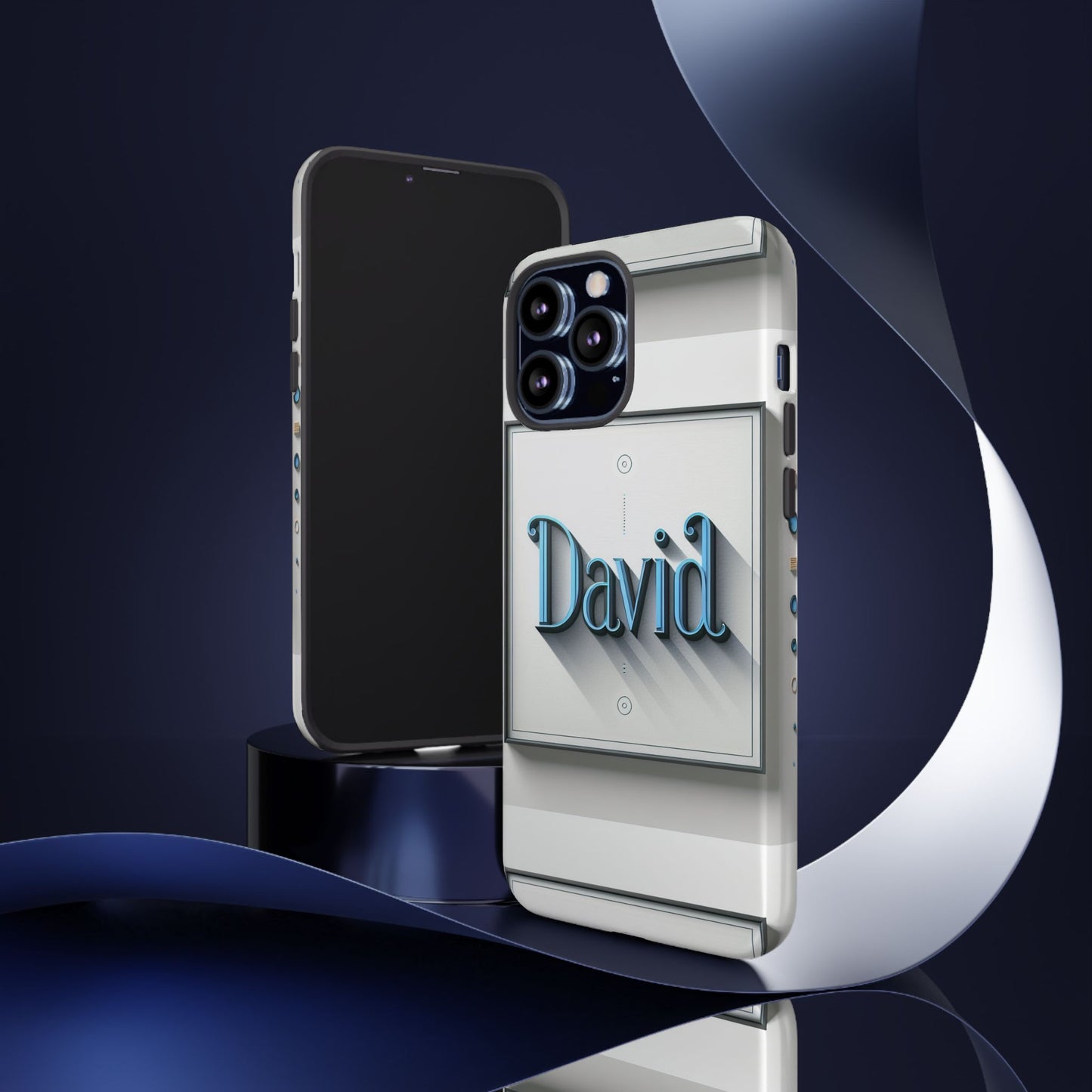 david blue anime comic style shockproof phone case for men women durable protective cover with 3d wrap design