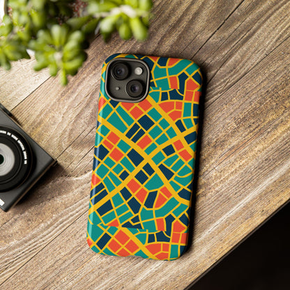 Multicolour Geometric 3D Wrap Protective Phone Case Stylish Accessory for Men and Women Vibrant Design Ideal for Unique Expression Compatible with iPhone 13, 14, 15 & 16 – all models including Pro, Pro Max & Plus