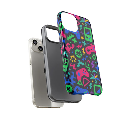 Vibrant 3D Gaming Design Protective Phone Case for Creative Expression and Stylish Protection, Compatible with iPhone 13, 14, 15 & 16 – all models including Pro, Pro Max & Plus
