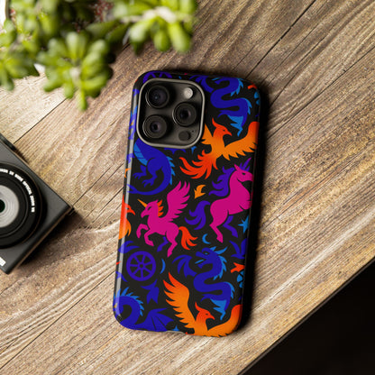 Vibrant 3D Fantasy Design Protective Phone Case for Stylish Protection Compatible with iPhone 13, 14, 15 & 16 – All Models Including Pro, Pro Max & Plus