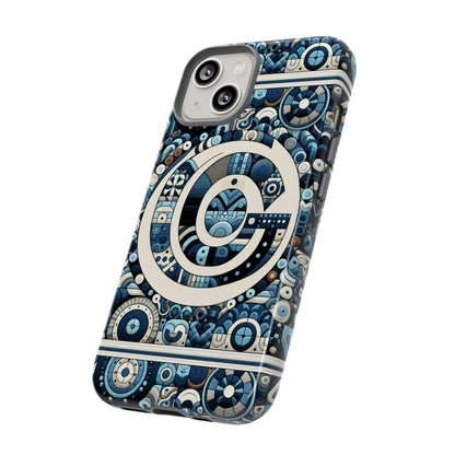 Blue Letter Alphabet C Phone Case for Smartphone Protection Shock Absorption Durable Silicone Cover with 3D Wrap Design