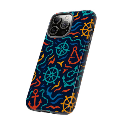 Nautical Multicolor Protective Phone Case with 3D Wrap Design for Unique Style and Self-Expression Compatible with iPhone 13, 14, 15 & 16 – all models including Pro, Pro Max & Plus