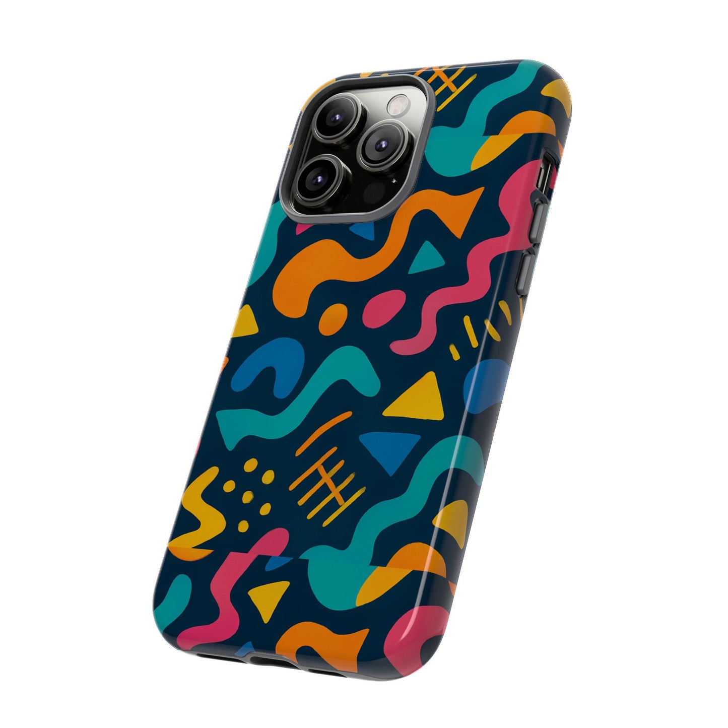 vibrant abstract protective phone case with bold 3d design for unique expression and stylish protection compatible with iphone 13, 14, 15 & 16 – all models including pro, pro max & plus