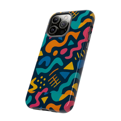 Vibrant Abstract Protective Phone Case with Bold 3D Design for Unique Expression and Stylish Protection Compatible with iPhone 13, 14, 15 & 16 – all models including Pro, Pro Max & Plus