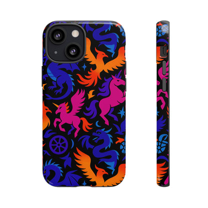 Vibrant 3D Fantasy Design Protective Phone Case for Stylish Protection Compatible with iPhone 13, 14, 15 & 16 – All Models Including Pro, Pro Max & Plus