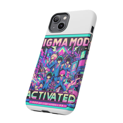 Vibrant Sigma Mode Activated Protective Phone Case for Anime Lovers, 3D Wrap Design, Durable TPU Silicone, UV Protected, Stylish Drop Protection, Gift for Friends