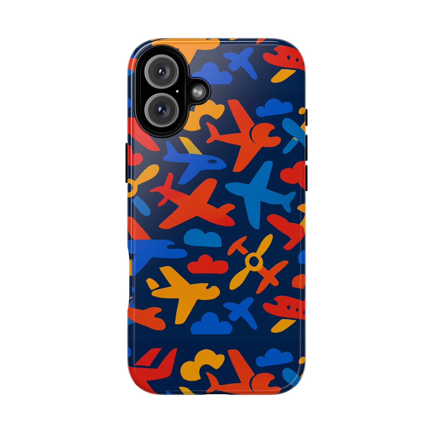 vibrant 3d wrap protective phone case with colourful aviation design for stylish protection compatible with iphone 13, 14, 15 & 16 – all models including pro, pro max & plus