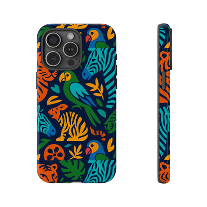 Vibrant 3D Animal Print Phone Case for Stylish Protection – Unique Accessory for Men and Women Compatible with iPhone 13, 14, 15 & 16 – all models including Pro, Pro Max & Plus