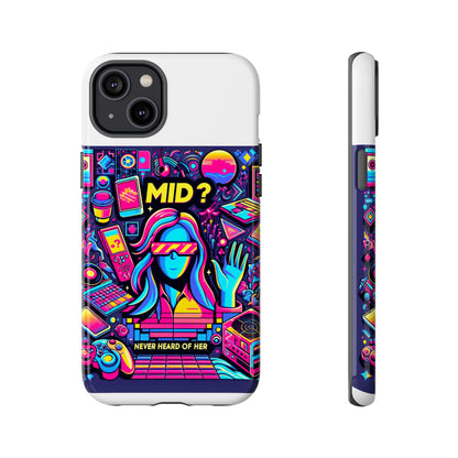 Mid Never Heard Of Her 3D Wrap Protective Phone Case for Fun Retro Style and Shock Absorption, Ideal Gift for Tech Enthusiasts and Anime Lovers