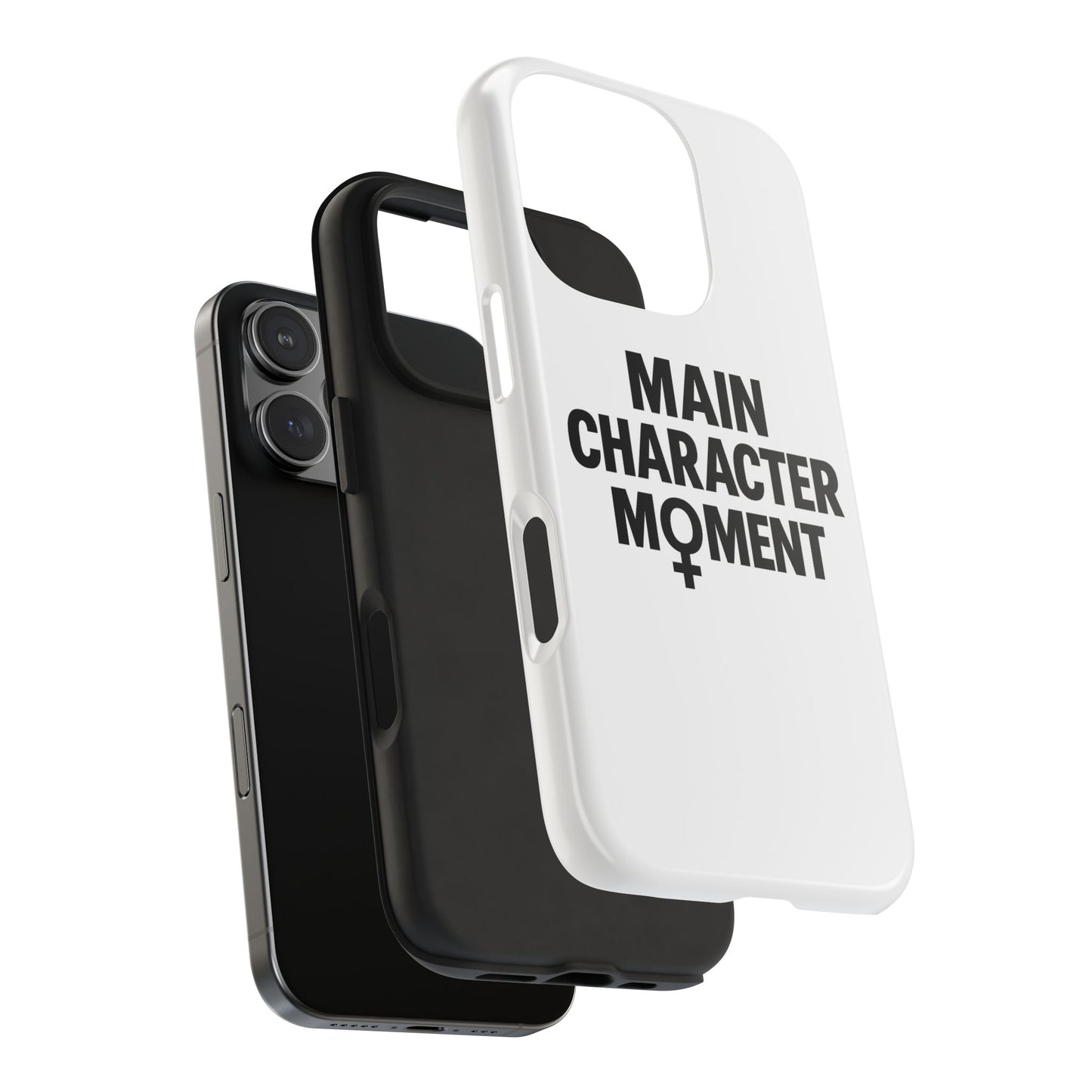 main character moment tough phone case - stylish protection for empowered individuals