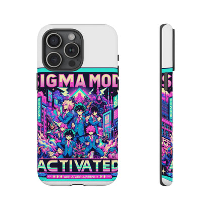 Vibrant Sigma Mode Activated Protective Phone Case for Anime Lovers, 3D Wrap Design, Durable TPU Silicone, UV Protected, Stylish Drop Protection, Gift for Friends