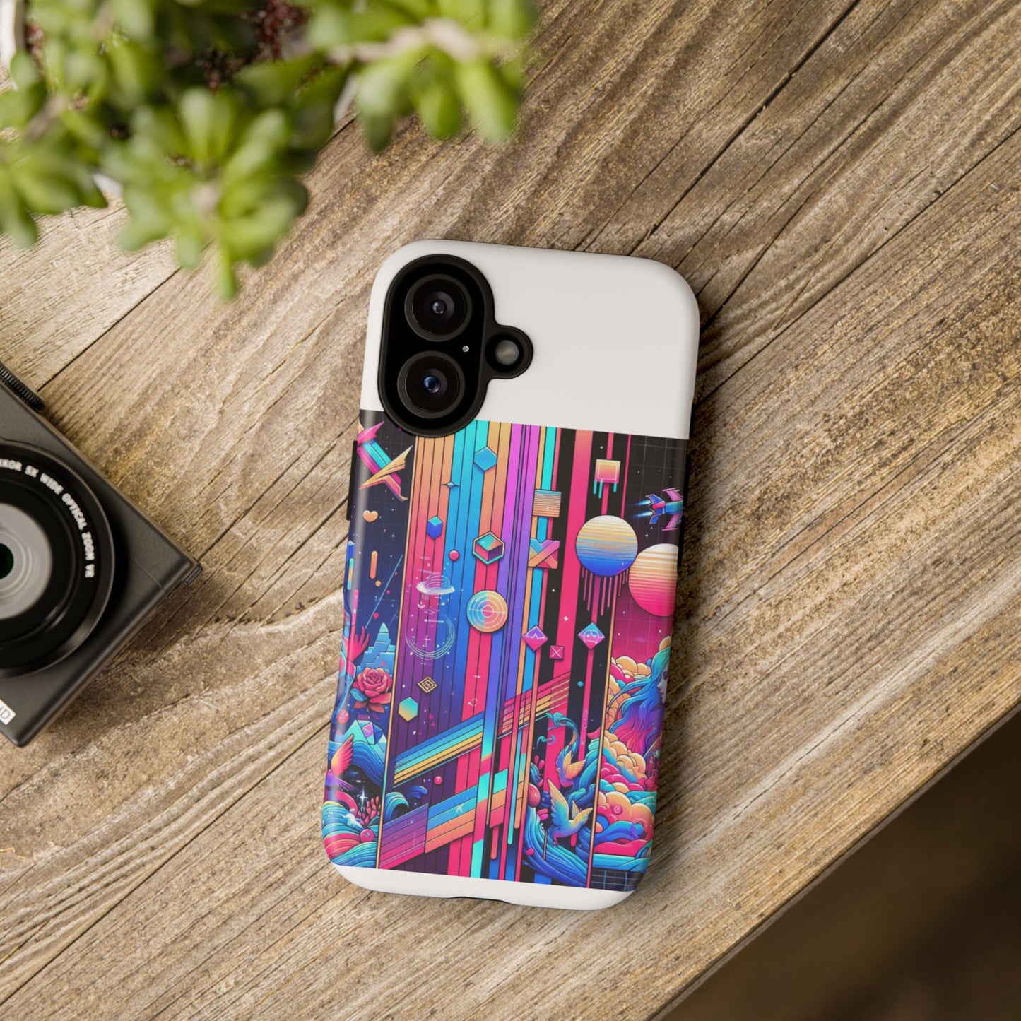 sigma d and scripted protective phone case for smartphones - vibrant 3d wrap design, durable shock absorption, uv protected, ideal gift for anime and comic fans