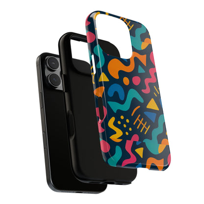 Vibrant Abstract Protective Phone Case with Bold 3D Design for Unique Expression and Stylish Protection Compatible with iPhone 13, 14, 15 & 16 – all models including Pro, Pro Max & Plus