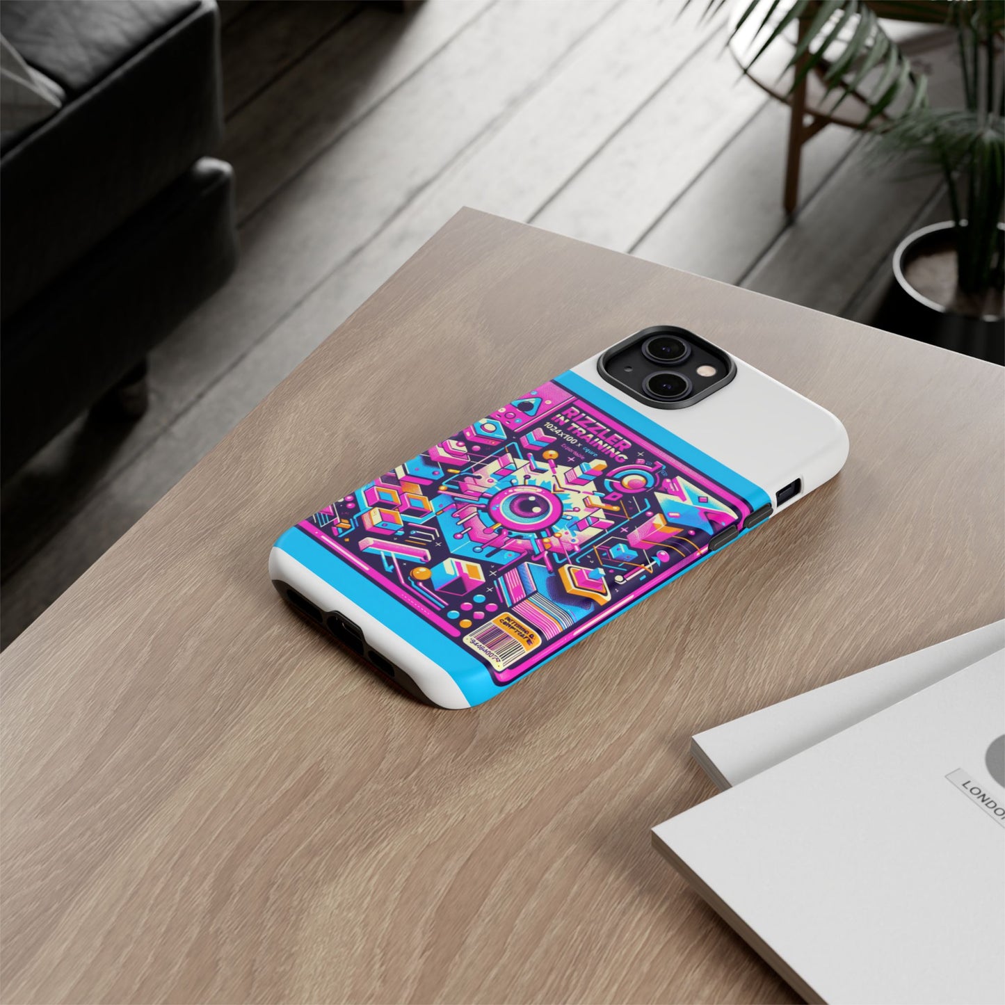 rizzler in training 3d wrap protective phone case for anime lovers