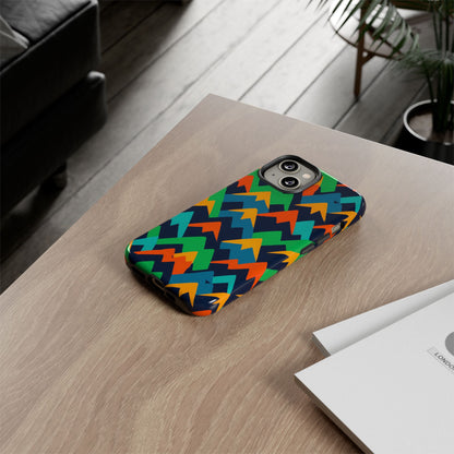 Vibrant Mountain Design Protective Phone Case with Colourful Abstract Pattern for Stylish Protection Compatible with iPhone 13, 14, 15 & 16 – All Models Including Pro, Pro Max & Plus
