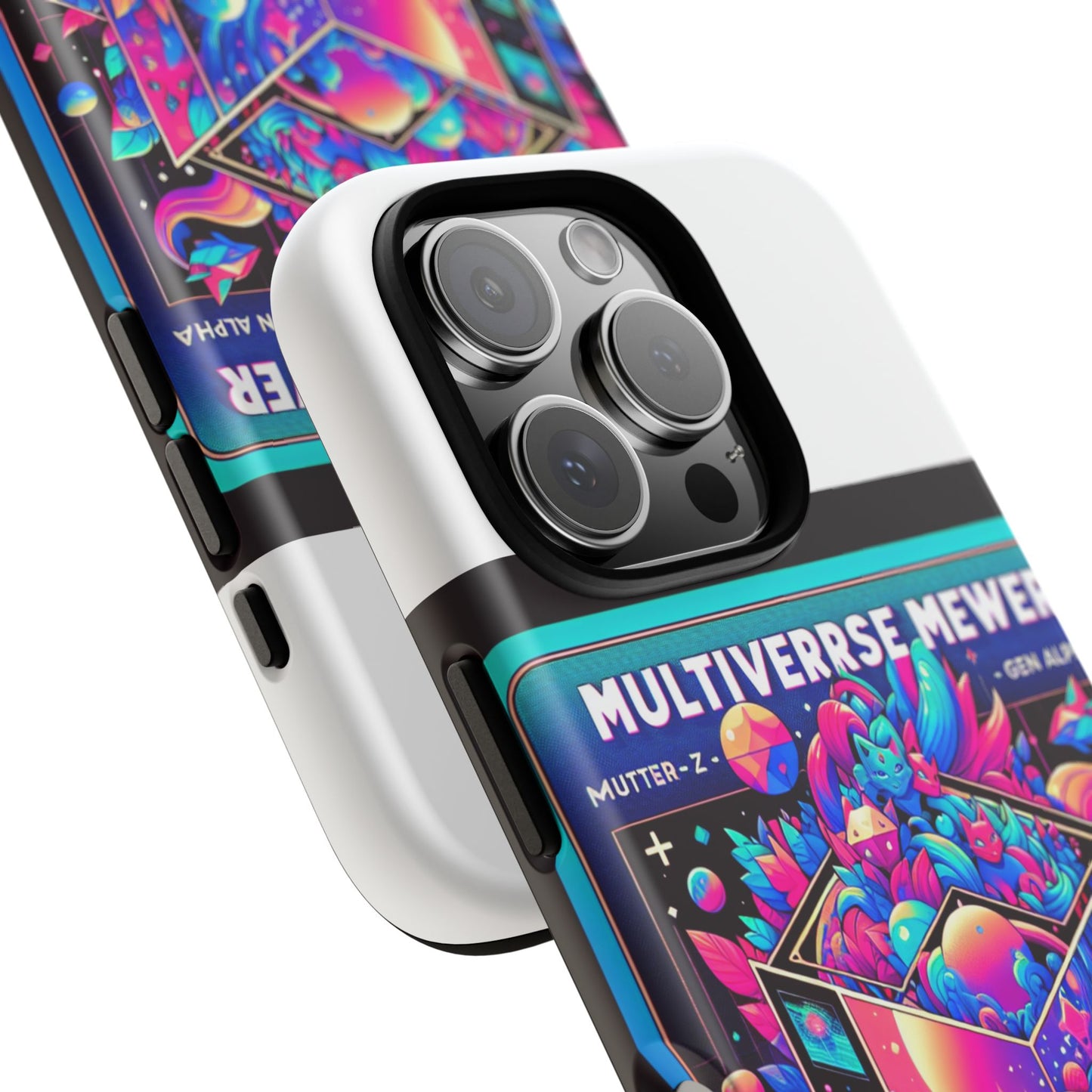 multiverse mewer 3d wrap protective phone case for anime and comic lovers