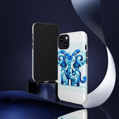 Vibrant 3D Protective Phone Case with Artistic Elephant Design for Unique Expression Compatible with iPhone 13, 14, 15 & 16 – All Models Including Pro, Pro Max & Plus