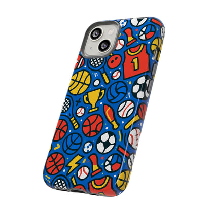 Vibrant Sports-Themed Protective Phone Case with 3D Design for Unique Style – Compatible with iPhone 13, 14, 15 & 16 – All Models Including Pro, Pro Max & Plus