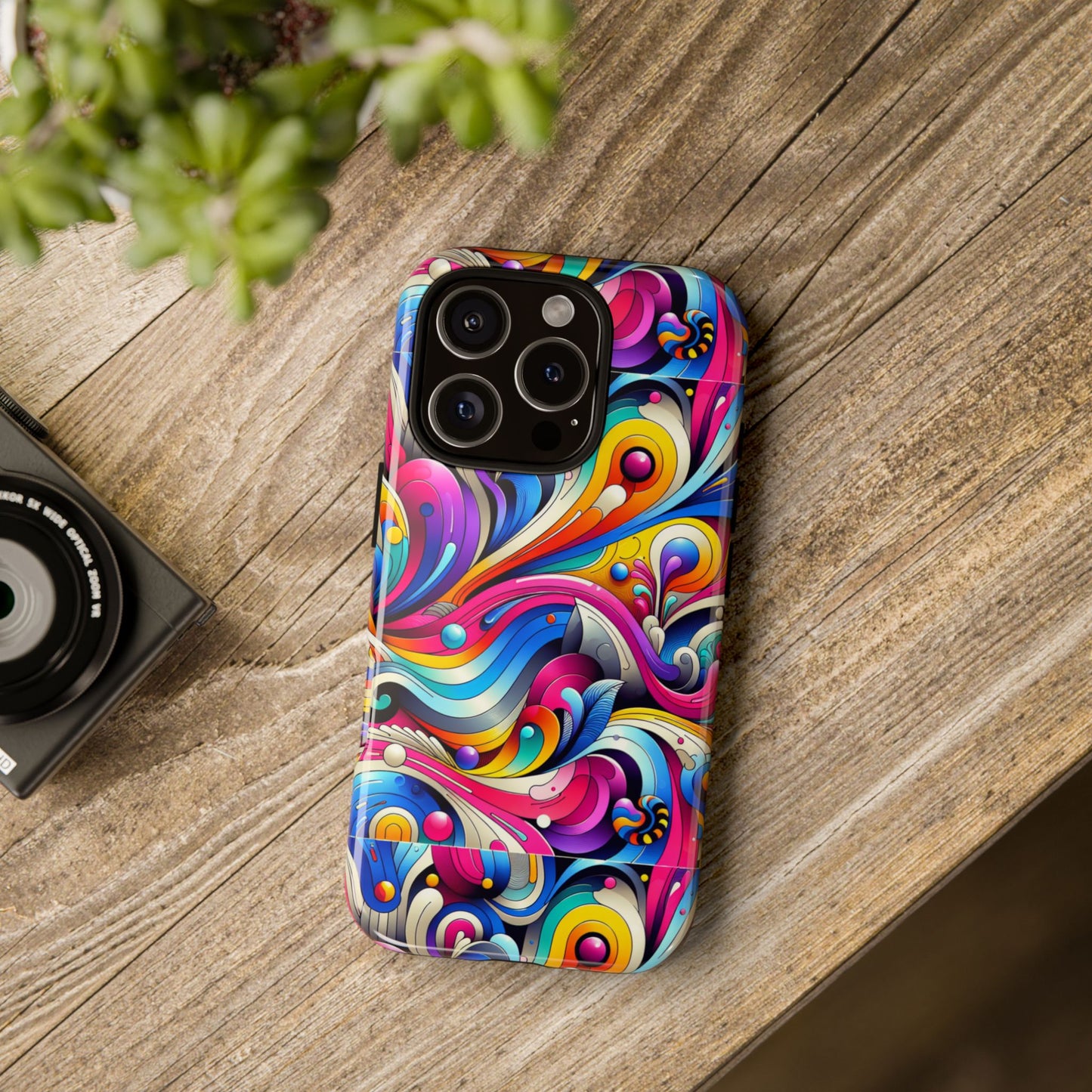 pattern image 3 vibrant shockproof phone case for anime and comic fans